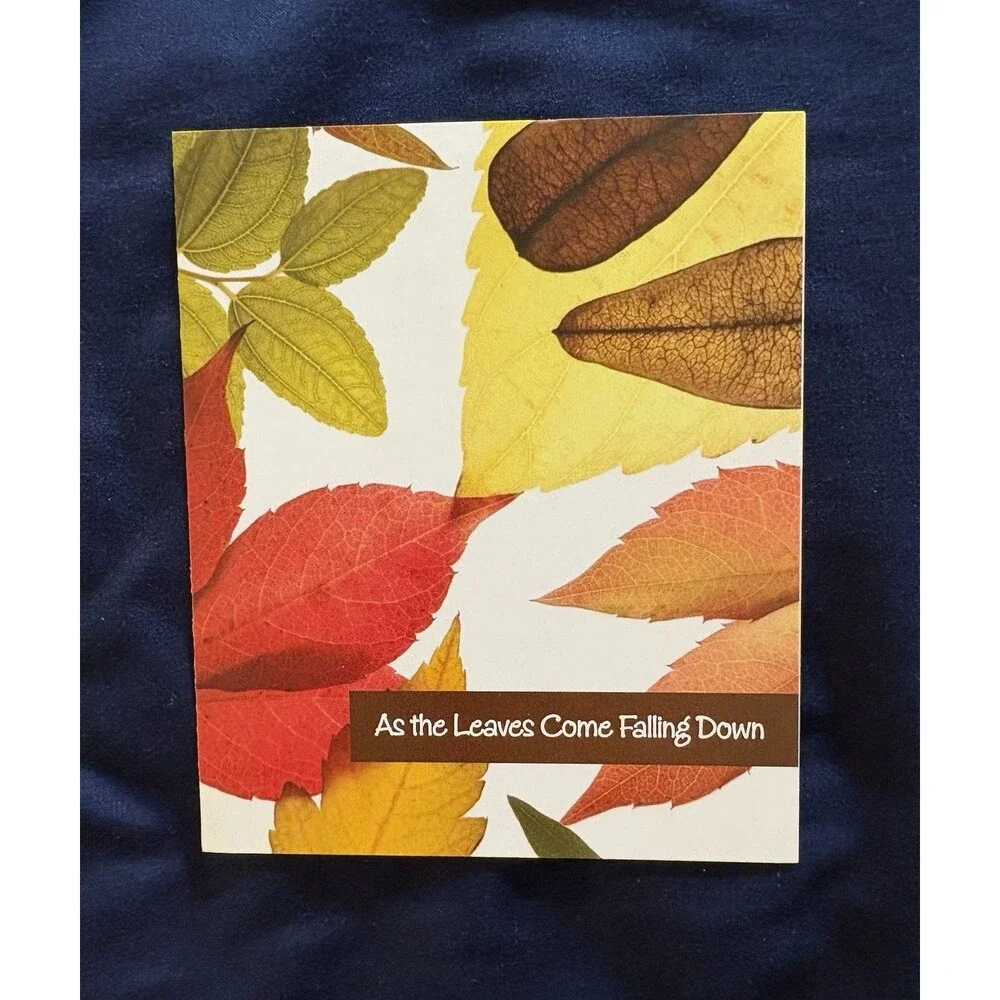 Friendship Card with White Envelope | Fall Leaf design by Habitat